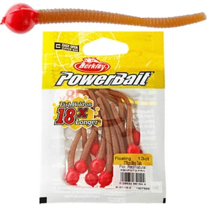 Berkley Powerbait Floating Mice Tails Sahte Yemi 8cm - 13LU-FLUORESCENT Red-Natural