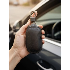 Klasik Deri Anahtarlık – Erkek Kadın Fermuarlı Araba Anahtarı Kılıfı