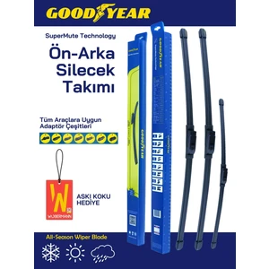 + Goodyear Vw Golf 7 2012-2017 Ön Arka Muz Silecek Takımı