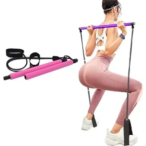 Portable Studio Pilates Jimnastik Egzersiz Çubuğu Pilates Squat Egzersiz Barı