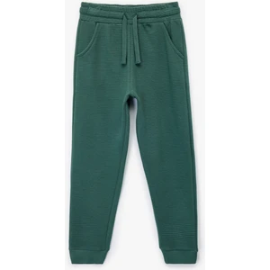 Pamuklu Şardonlu Cep Detaylı Basic Jogger Eşofman Altı