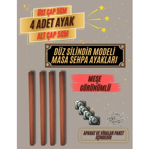 70CM Silindir Modeli 5x5çap Masa&sehpa Ayakları
