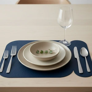 2 Adet Deri Amerikan Servis 33X44 cm