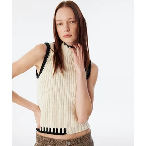 Kontrast Şeritli Süveter TW6240050380018