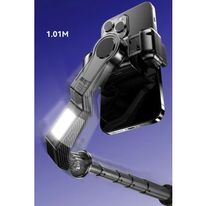 Çok Amaçlı Işıklı Akıllı Tripod Gimbal Hareketli Kumandalı Video Selfie Tripod Telefon Tutucu