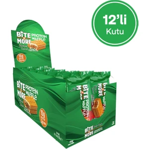 Bite&more Protein Waffle 55 Gram x 12 Adet Tiramisu