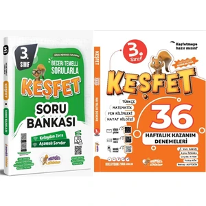 3.sınıf Tüm Dersler Soru Bankası+3.sınıf 36 Haftalık Kazanım Denemesi (2'li Set)