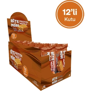 Bite&more Protein Waffle 55 Gram x 12 Adet Fındık