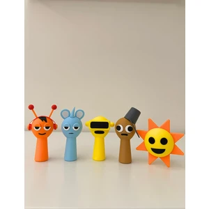 Sprunki 5li Luxury Figür Oyuncak SET/BOYASIZ/7-10CM