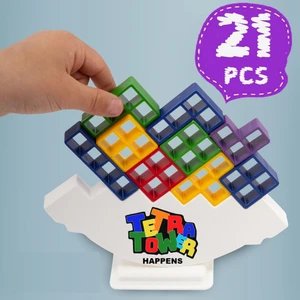 Tetra Kule Denge Oyunu Eğitici Stem Eğitimi Uyumlu Yapı Oyuncak Seti