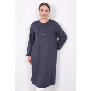 Kristal Gold Fiyonk Düğmeli Tunik