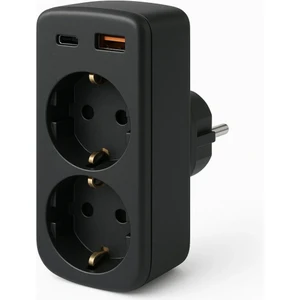 Çoklu Priz Yüksek Gerilim Korumalı 2'li Priz 1xusb 1xtype-C Çıkışlı Grup Priz Çoğaltıcı