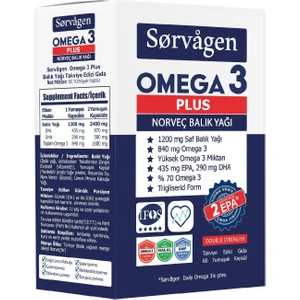 Omega 3 Plus Norveç Balık Yağı 60 Kapsül