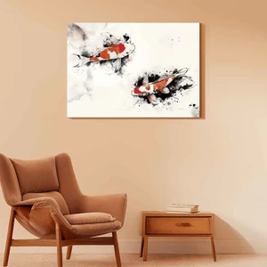 “koi Fish – Japon Tarzı Modern Su Temalı Duvar Tablosu”