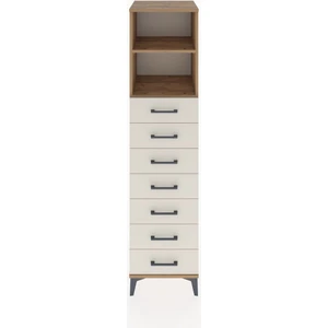 Hyperion Dolap 2 Raflı 7 Çekmeceli 44X44X182 Çam-Aytaşı