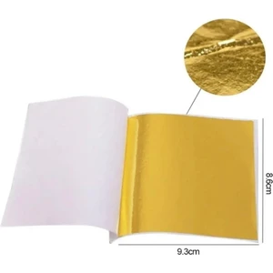 Aeç Tasarım Altın Yaprak Varak 10 Adet Epoksi Reçine