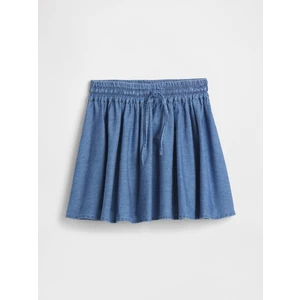 Kız Çocuk Mavi Pull-On Etek