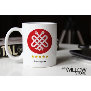 Tıp Fakültesi Logolu Kişiye Özel Isimli Seramik Kupa Bardak
