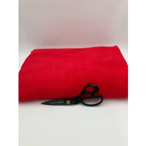 Kırmızı Welsoft Peluş Kumaş – Konforlu Doku, Dekoratif ve Giyim Kullanımı Için
