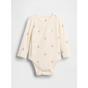 Bebek Krem First Favorites Tinyrib Crossover Bodysuit