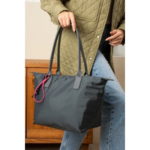 Orijinal Geniş Hacimli Su Geçirmez Paraşüt Kumaş Shopper Trend ve Şık Büyük Boy Omuz ve Kol Çantası