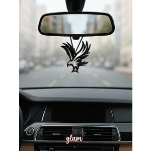Araba Dikiz Aynası Süsü, Kartal Beşiktaş Taraftar Araç Dekor, Pla Materyal