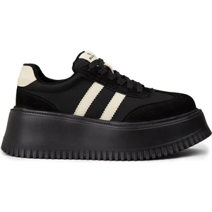 Kadın Siyah Hakiki Süet Platform Sneaker - E8031ZSYHC01