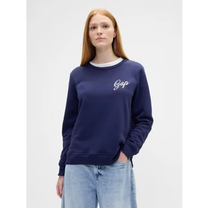 Kadın Lacivert Relaxed Gap Logo Sweatshirt