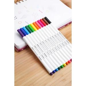 Matt Notebook 12 Renk Fineliner 0.4 mm Yazı ve Çizim Kalem Seti
