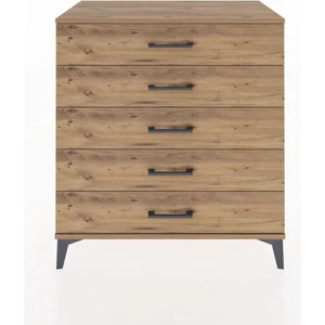 Hyperion Şifonyer 5 Çekmeceli 88X44X96 Çam-Çam