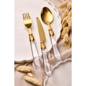 Hera Gold 18 Parça 6 Kişilik Çatal Kaşık Bıçak Seti