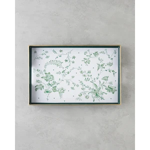 Nature's Green Pp Tepsi 40X26 cm Beyaz - Yeşil