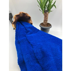 Peluş Merinos Welsoft Kumaş Saks Mavi – Ev & Giyim Için Premium Seçim