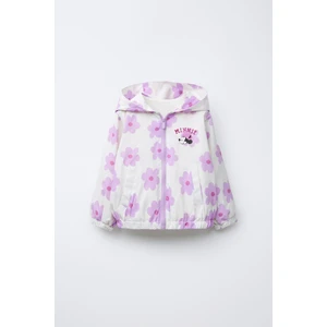 Kız Çocuk Minnie Model Su Geçirmez Kapüşonlu Yağmurluk