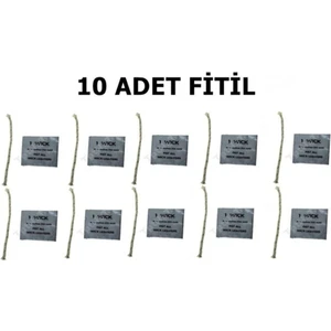 Benzinli Çakmak Fitili - Zippo Tarz Çakmaklar Için Fitili 10LU Paket