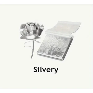 Aeç Tasarım Gümüş Yaprak Varak 10 Adet Epoksi Reçine