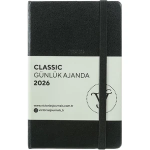 Victoria's Journals Classic 2026 Günlük Ajanda A6 (9x14 cm) Sert Kapak Ivory 70gr.