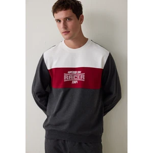 Melanj Racer Erkek Oversize Pamuklu Pijama Takımı