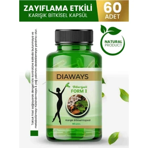 Zayıflatıcı Kilo Verdirici Zayıflamaya Kilo Vermeye Yardımcı Bitkisel Biberiye, Avokado, Papatya, Ada Çayı Içeren Takviye Edici Gıda Detoks 60 Zayıflama Kapsül Form1