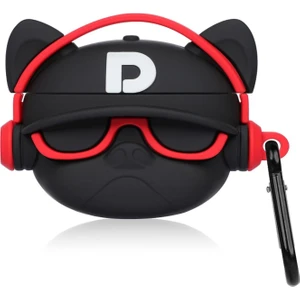Airpods Pro 3. Nesil Uyumlu Buldog Köpek Tasarımlı Karakter Silikon Koruma Kılıf ( 2025 )