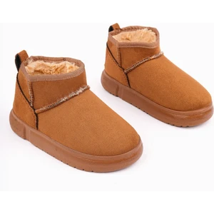 Dippery Çocuk Kalın Taban Içi Tüylü Günlük Mini Yarım Bot