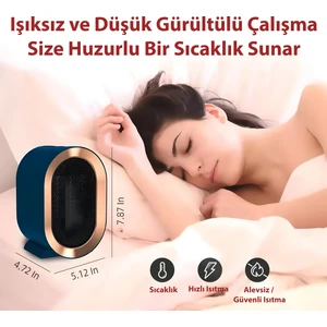XH-1201 Mini Isıtıcı: Işıksız, Sessiz ve Güvenli Sıcaklığın Keyfini çıkarın!
