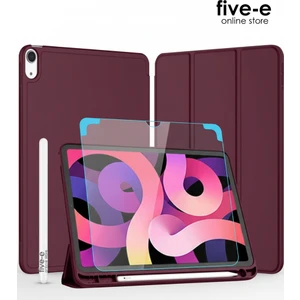 Apple iPad Air 4. Nesil 10.9 (2020) Kılıf Ekran Koruyucu ve Stylus Kalemli 3'ü 1 Arada Full Gear Set A2316 A2324 A2325 A2072