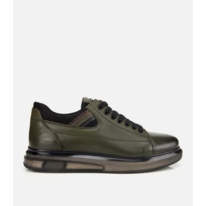 02AYH312000A880 ERKEK Deri Haki Yumuşak Dokulu Esnek Tabanlı Spor Ayakkabı