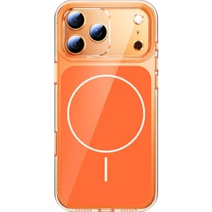 Apple iPhone 17 Pro Kılıf Redclick M-Safe Şarj Özellikli Şeffaf Kamera Kontrol Butonlu Lugano Kapak