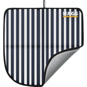 Outdoor Oturma Minderi, Kamp Matı, Katlanabilir Su Geçirmez Oxford Kumaş Termal- Mavi Çizgili