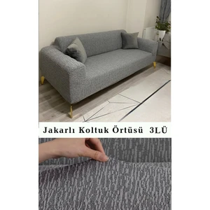 Jakarlı Koltuk Kanepe Chester Örtüsü Koltuk Kılıfı 3 Kişilik Bir Adet
