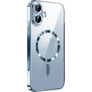 Apple iPhone 17 Için Magsafe ile Uyumlu Kılıf Kamera Lensli Korumalı Şeffaf Silikon Kapak