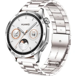 Watch Gt3/gt4/gt5/gt6 ve Pro Serileri Uyumlu 22MM Klasik Paslanmaz Çelik Metal Akıllı Saat Kordonu - 46MM Modeller Için Premium Bracelet Tarzı