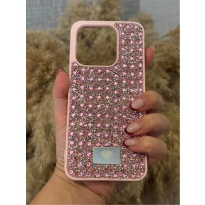 Infinix Hot 50I - Infinix Smart 9 Uyumlu Kamera Korumalı Parlak Taşlı Şık Görünümlü Lüx Kapak